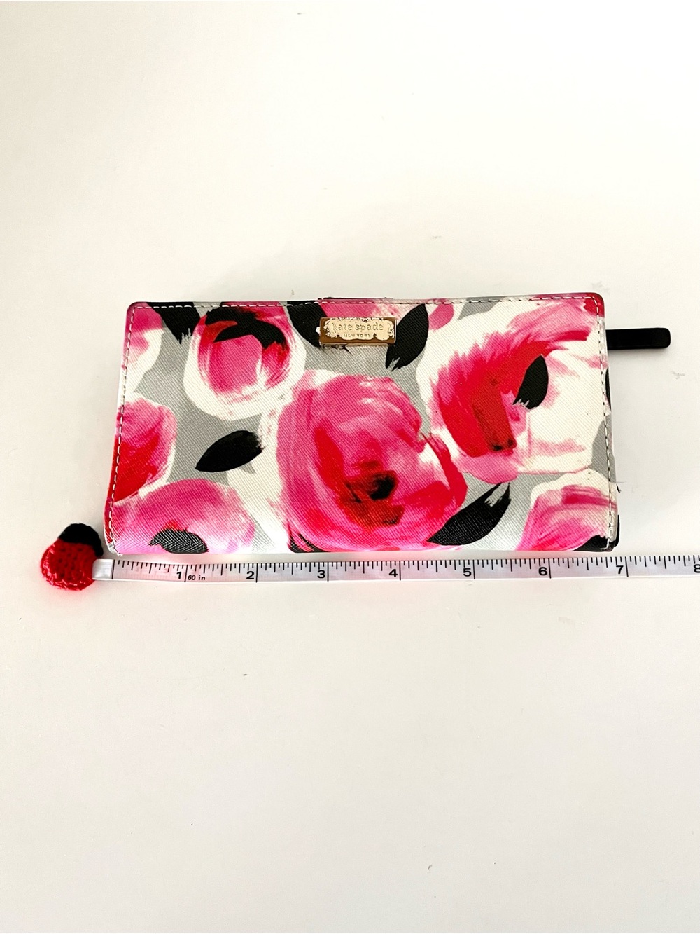 Kate Spade Cedar Street Rose Lacey Continental Wallet - Picture 9 of 12